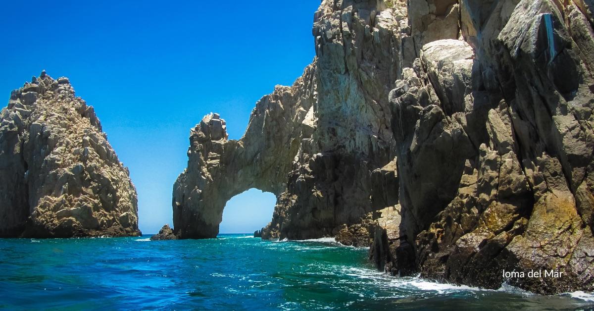 Rock arch formation near San Carlos on the Sea of Cortez